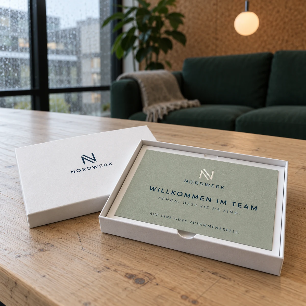 Geschenkbox mit Logo – Onboarding-Box