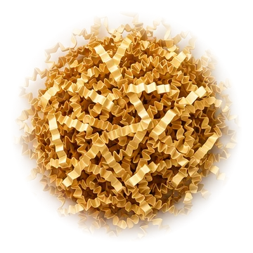 Knüllpapier in Gold