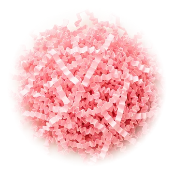 Knüllpapier in Rosa