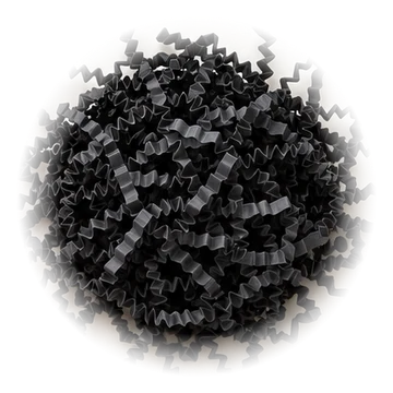 Knüllpapier in Schwarz